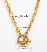 Joolim 18K Gold Plated Chunky Link Chain Toggle Necklace Stainless Steel Necklace Jewelry Wholesale