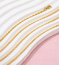 JOOLIM 18K Gold Plated Stainless Steel Necklace High End Dainty Chain Olives Beads Strings Fashionable Trendy Party Gifts