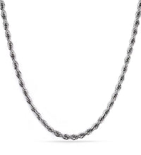 Joolim Jewelry 18K Gold Plated Simple Rope Chain Necklace Stainless Steel Stackable Jewelry Wholesale 2/3/4/5MM