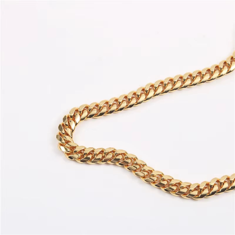 Joolim Jewelry 18K PVD Gold Plated Chunky Cuban Chain Necklace New Stainless Steel Jewelry
