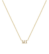 925 Sterling Silver Numbers Zirconia Pendant Necklace Dainty Number 111 444 777 Chain Silver Fashion Gift Jewelry