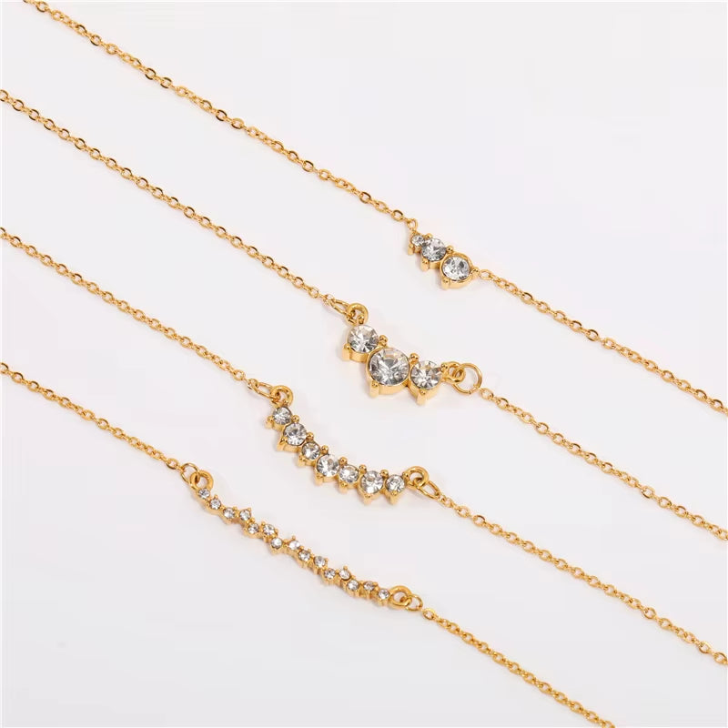 Joolim Jewelry Gold Plated Tarnish Free & Waterproof Dainty Zirconia Stainless Steel Necklace Fashion Jewelry