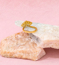 Joolim Jewelry Wholesale High End PVD Waterproof&No Fade Fashion Designer Teardrop Zirconia Pave Stainless Steel Ring for Women