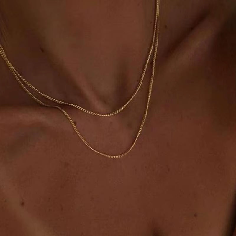 JOOLIM Ready to Shop High End Finish Stainless Steel Chain Necklace Layered Chain Necklace Gold Finish Necklace