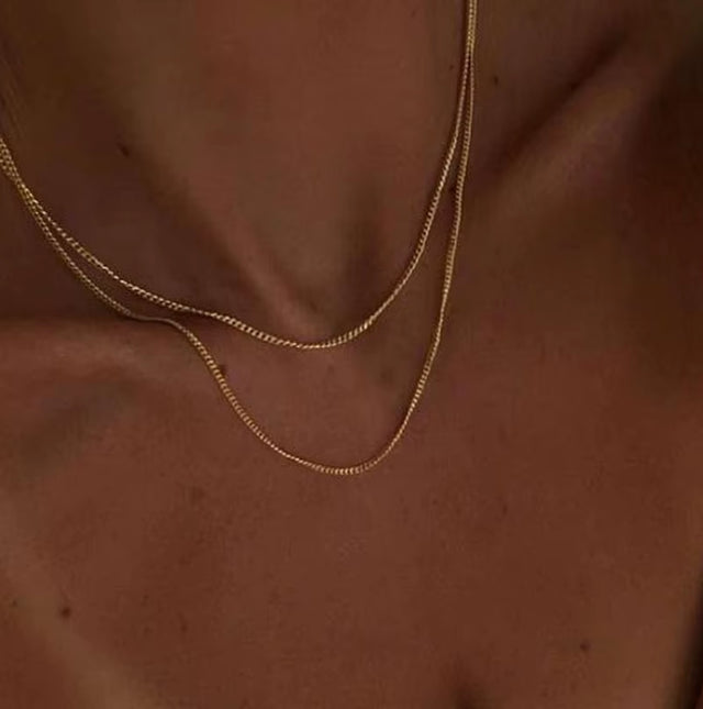 JOOLIM Ready to Shop High End Finish Stainless Steel Chain Necklace Layered Chain Necklace Gold Finish Necklace