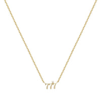 925 Sterling Silver Numbers Zirconia Pendant Necklace Dainty Number 111 444 777 Chain Silver Fashion Gift Jewelry