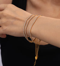 High End Gold Plated Stainless Steel Waterproof Fashion Elegant Luxury Zirconia Pave Bracelet for Women Wholesale Jewelry