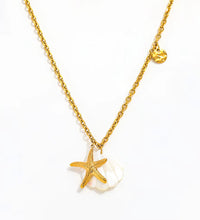 Joolim Jewelry 18K Gold Plated Dainty Chain Shell Star Fish Pendant Necklace Trendy Tarnish Free Gift