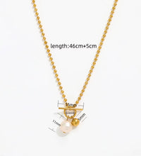 Joolim Jewelry 18K Gold Plated Fresh Water Pearl Pendant Toggle Bead Chain Necklace Stainless Steel Jewelry