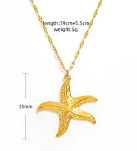 Joolim Jewelry 18K Gold Plated Starfish Sea Snail Turtle Enamel Pendant Necklace Trendy Tarnish Free Gift