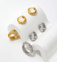 Joolim JLR0131 High-End 18K Gold Plated Cubic Zirconia Stainless Steel Rings Antique Vintage Retro Style Moon Star Trendy