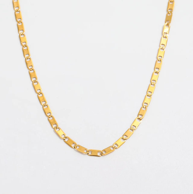 Joolim Jewelry Gold Plated Link Chain Choker Necklace Stainless Steel Jewelry Wholesale