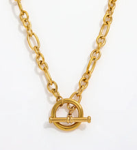 Joolim 18K Gold Plated Chunky Link Chain Toggle Necklace Stainless Steel Necklace Jewelry Wholesale