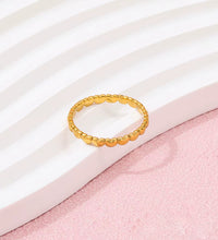 Joolim Jewelry Wholesale 18K Gold Plated Closer Heart Stainless Steel Ring for Women Fashion Jewelry