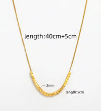 Joolim Jewelry 18K Gold Plated Boxes Pendant Necklace Stainless Steel Fashion Jewelry Wholesale for Women