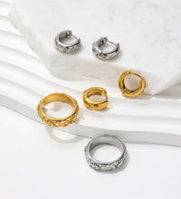 Joolim JLR0131 High-End 18K Gold Plated Cubic Zirconia Stainless Steel Rings Antique Vintage Retro Style Moon Star Trendy