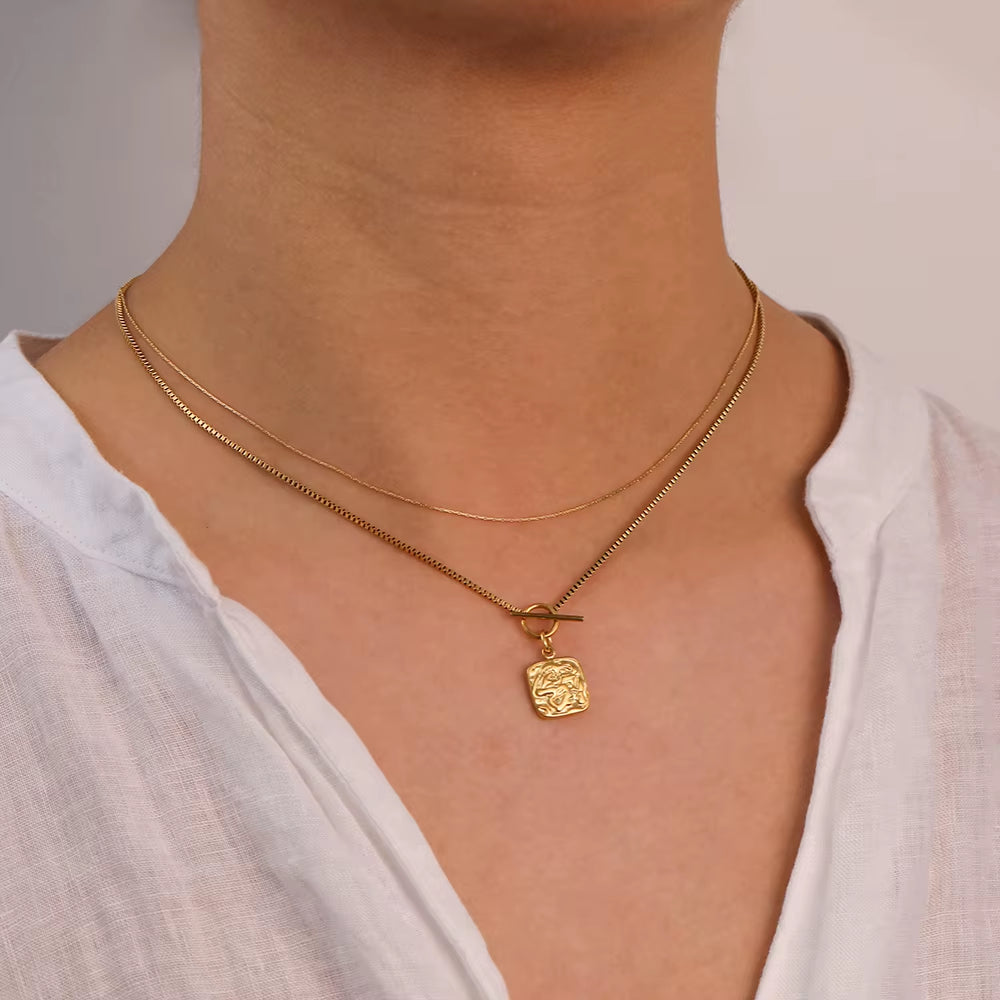 Joolim Gold Plated Very Fine Chain Choker Necklace Jewelry Wholesale Stainless Steel Dainty Necklace Trendy Women'S