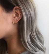 925 Sterling Silver Turquoise Eyes Stud Earrings Europe and American Hot Sell Silver Jewelry