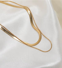 18K Plated Snake Chain Choker Necklace Stainless Steel Necklace for Women Basic Chain Drop Shipping