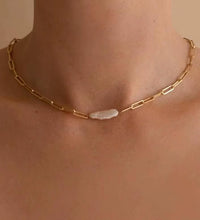 Joolim 18K Gold Plated Irregular Real Natural Freshwater Pearl Stainless Steel Paper Pin Necklace Bracelet Earring Jewelry Set