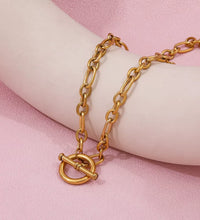Joolim 18K Gold Plated Chunky Link Chain Toggle Necklace Stainless Steel Necklace Jewelry Wholesale