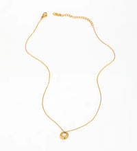 Joolim Jewelry 18K Gold Plated Chunky Circle Gradient Pendant Necklace Stainless Steel Jewelry Wholesale Tarnish Free