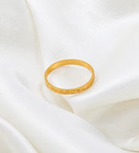 Joolim Jewelry Wholesale 18K Gold Plated Sun Burst Narrow Band Stainless Steel Ring for Women Statement Ring