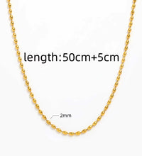 JOOLIM 18K Gold Plated Stainless Steel Necklace High End Dainty Chain Olives Beads Strings Fashionable Trendy Party Gifts