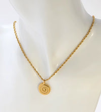 Joolim Jewelry 18K Gold Plated Rope Chain Cute Snail Pendant Necklace Trendy Tarnish Free Gold Jewelry