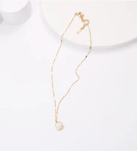 Joolim 18K Gold Plated Dainty White Rectangle Shell Pendant Necklace Stainless Steel Jewelry Wholesale