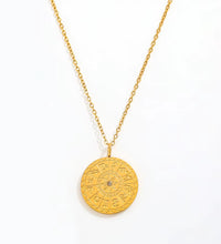 Joolim Jewelry 18K Gold Plated Relief Coin Pendant Choker Necklace Stainless Steel Jewelry Wholesale