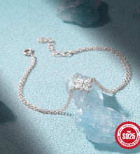 925 Sterling Silver Snowflake Zirconia Pendant Bracelet Fashion Jewelry Gift for Women