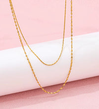 Joolim Jewelry 18K Gold Plated Double-Layer Choker Necklace Stainless Steel Jewelry Wholesale