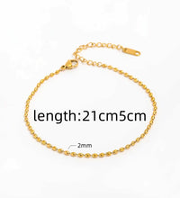 JOOLIM 18K Gold Plated Stainless Steel Necklace High End Dainty Chain Olives Beads Strings Fashionable Trendy Party Gifts