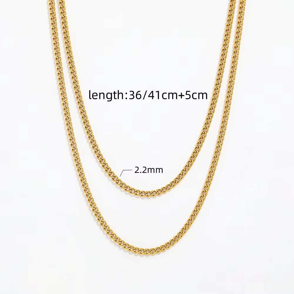 JOOLIM Ready to Shop High End Finish Stainless Steel Chain Necklace Layered Chain Necklace Gold Finish Necklace