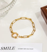High End Gold Plated Fashion Waterproof&No Fade Dainty Small Square Chain Bubble Stainless Steel Bracelet Wholesale Jewelry
